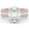 10.90CT.TW OVAL LAB DIAMOND SOLITAIRE ENGAGEMENT RING - Nazarelle