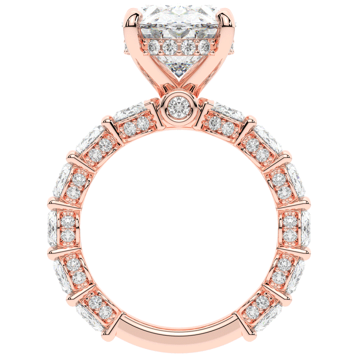 10.90CT.TW OVAL LAB DIAMOND SOLITAIRE ENGAGEMENT RING - Nazarelle