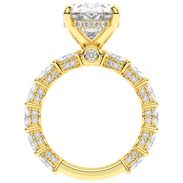 10.90CT.TW OVAL LAB DIAMOND SOLITAIRE ENGAGEMENT RING - Nazarelle