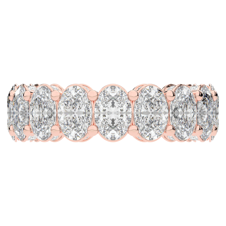 5.50CT.TW OVAL LAB DIAMOND ETERNITY WEDDING BAND - Nazarelle