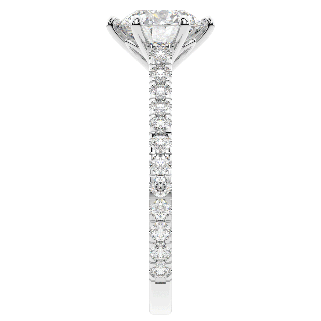 2.00CT.TW ROUND LAB DIAMOND SOLITAIRE ENGAGEMENT RING - Nazarelle
