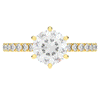 2.00CT.TW ROUND LAB DIAMOND SOLITAIRE ENGAGEMENT RING - Nazarelle