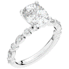 2.60CT.TW CUSHION LAB DIAMOND SOLITAIRE ENGAGEMENT RING - Nazarelle