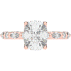 2.60CT.TW CUSHION LAB DIAMOND SOLITAIRE ENGAGEMENT RING - Nazarelle
