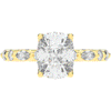 2.60CT.TW CUSHION LAB DIAMOND SOLITAIRE ENGAGEMENT RING - Nazarelle