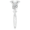 2.25CT.TW OVAL LAB DIAMOND STYLIZED VINE AND TREE BARK FINISH ENGAGEMENT RING - Nazarelle