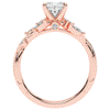 2.25CT.TW OVAL LAB DIAMOND STYLIZED VINE AND TREE BARK FINISH ENGAGEMENT RING - Nazarelle