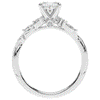 2.25CT.TW OVAL LAB DIAMOND STYLIZED VINE AND TREE BARK FINISH ENGAGEMENT RING - Nazarelle