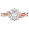 2.25CT.TW OVAL LAB DIAMOND STYLIZED VINE AND TREE BARK FINISH ENGAGEMENT RING - Nazarelle