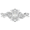 2.25CT.TW OVAL LAB DIAMOND STYLIZED VINE AND TREE BARK FINISH ENGAGEMENT RING - Nazarelle