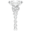 5.30CT.TW EMERALD CUT LAB DIAMOND STYLIZED VINE AND TREE BARK FINISH ENGAGEMENT RING - Nazarelle