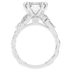 5.30CT.TW EMERALD CUT LAB DIAMOND STYLIZED VINE AND TREE BARK FINISH ENGAGEMENT RING - Nazarelle