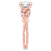 1.75CT.TW ROUND LAB DIAMOND STYLIZED VINE AND TREE BARK FINISH ENGAGEMENT RING - Nazarelle