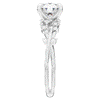 1.75CT.TW ROUND LAB DIAMOND STYLIZED VINE AND TREE BARK FINISH ENGAGEMENT RING - Nazarelle