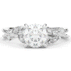 1.75CT.TW ROUND LAB DIAMOND STYLIZED VINE AND TREE BARK FINISH ENGAGEMENT RING - Nazarelle