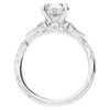 1.75CT.TW ROUND LAB DIAMOND STYLIZED VINE AND TREE BARK FINISH ENGAGEMENT RING - Nazarelle