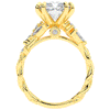 5.30CT.TW RADIANT LAB DIAMOND STYLIZED VINE AND TREE BARK FINISH ENGAGEMENT RING - Nazarelle