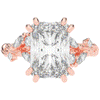 5.30CT.TW RADIANT LAB DIAMOND STYLIZED VINE AND TREE BARK FINISH ENGAGEMENT RING - Nazarelle