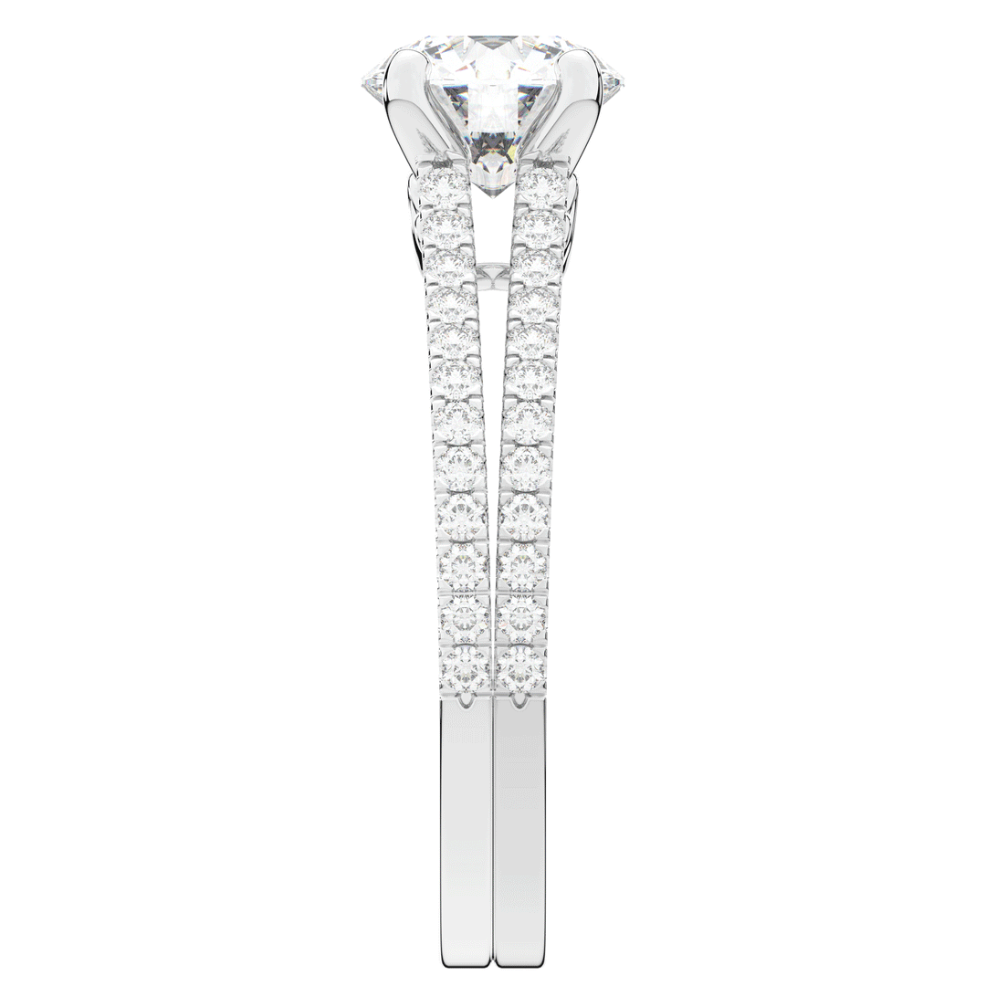 1.90CT.TW ROUND LAB DIAMOND SOLITAIRE ENGAGEMENT RING - Nazarelle