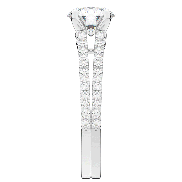 1.90CT.TW ROUND LAB DIAMOND SOLITAIRE ENGAGEMENT RING - Nazarelle