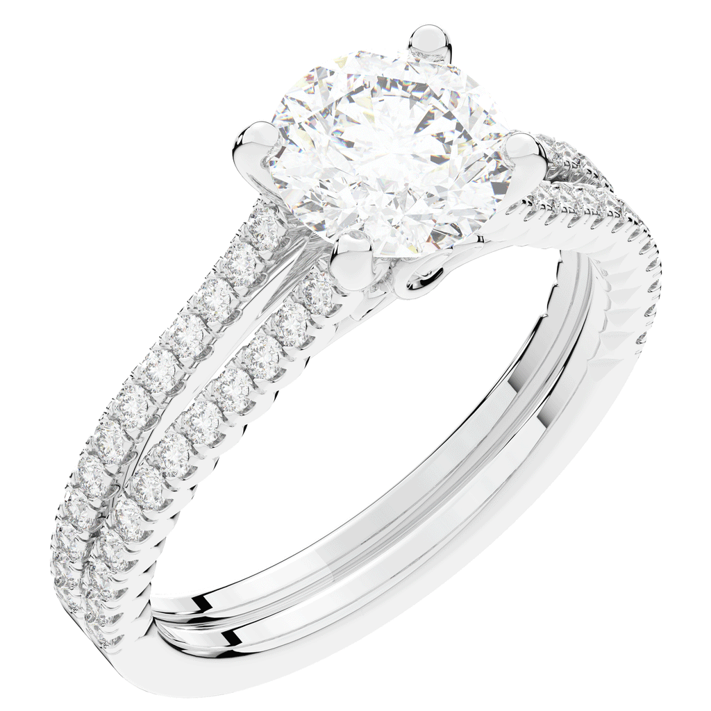 1.90CT.TW ROUND LAB DIAMOND SOLITAIRE ENGAGEMENT RING - Nazarelle