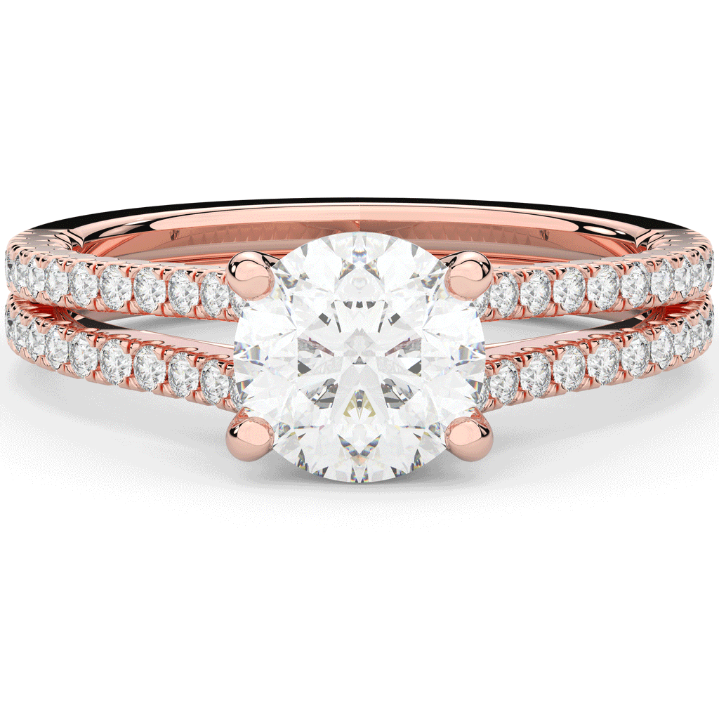 1.90CT.TW ROUND LAB DIAMOND SOLITAIRE ENGAGEMENT RING - Nazarelle