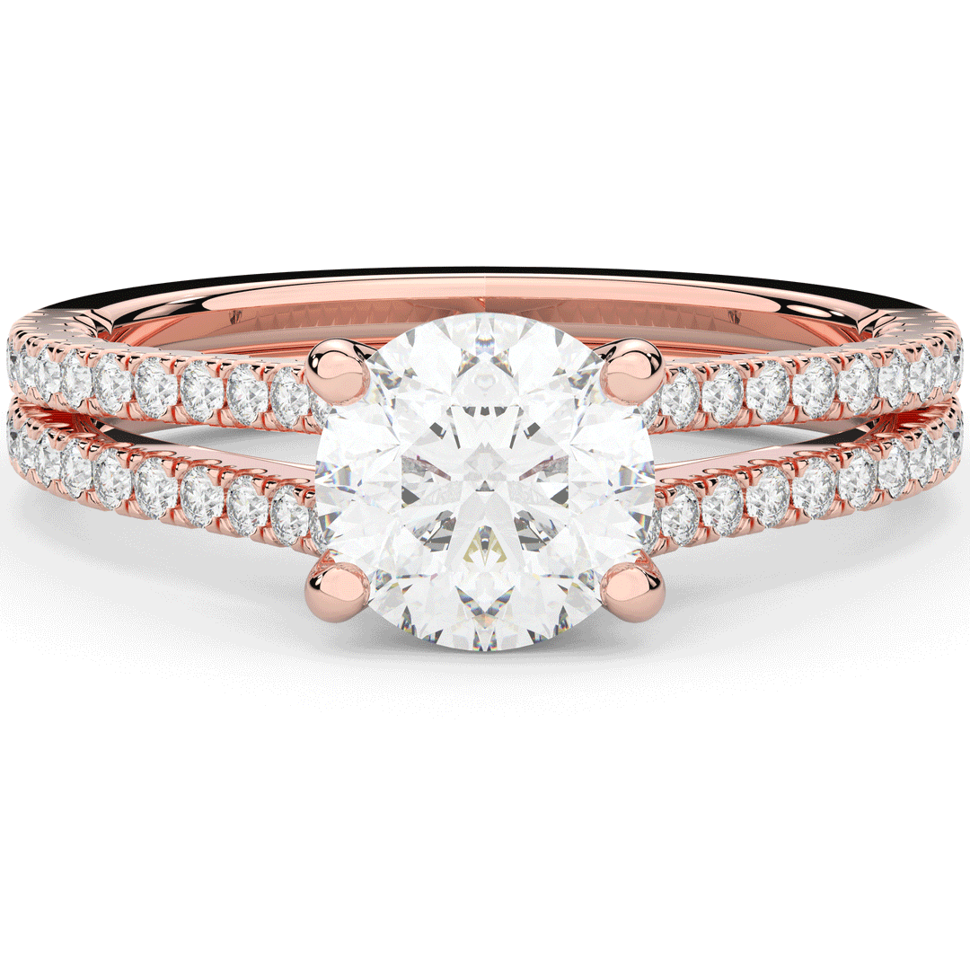 1.90CT.TW ROUND LAB DIAMOND SOLITAIRE ENGAGEMENT RING - Nazarelle