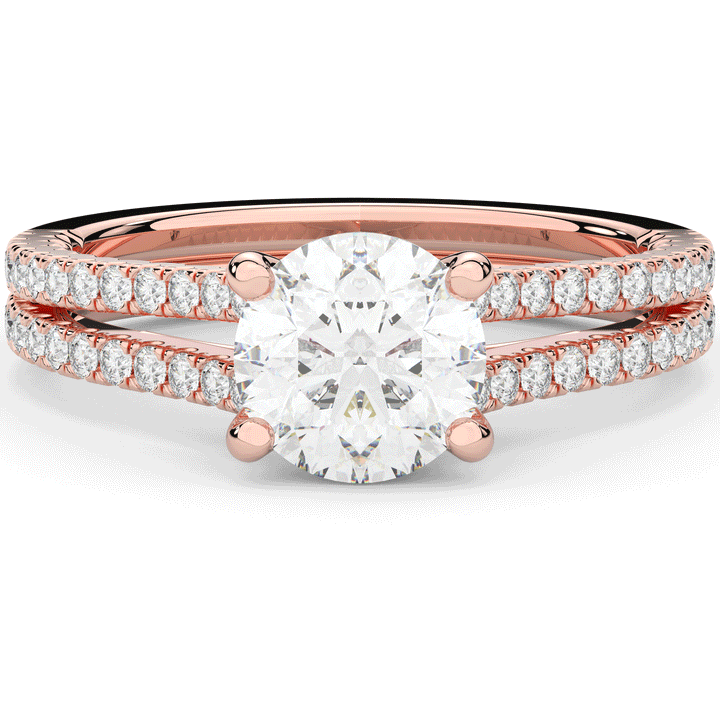 1.90CT.TW ROUND LAB DIAMOND SOLITAIRE ENGAGEMENT RING - Nazarelle