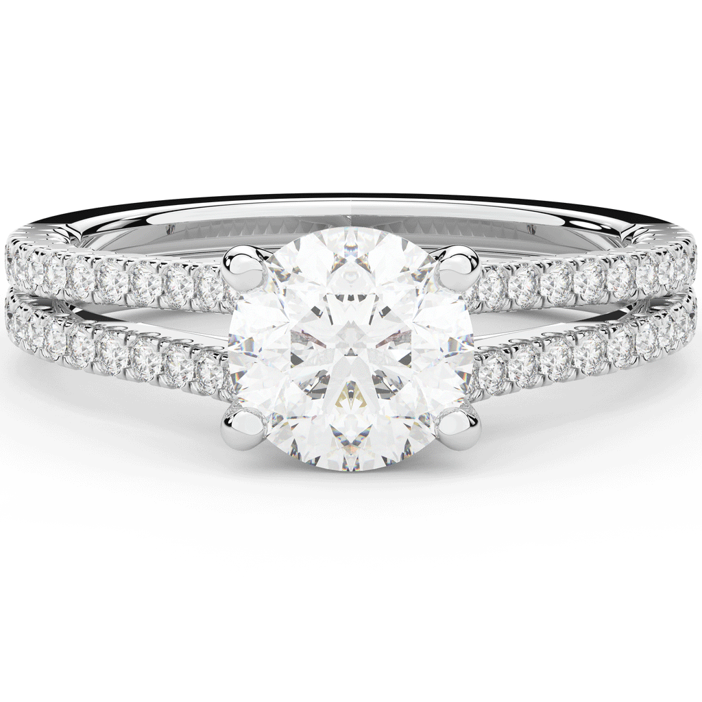 1.90CT.TW ROUND LAB DIAMOND SOLITAIRE ENGAGEMENT RING - Nazarelle