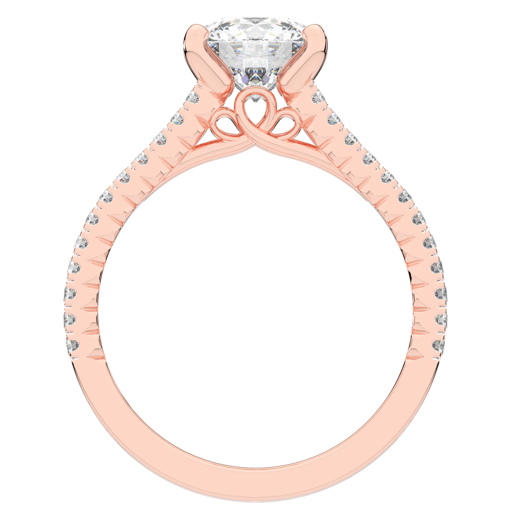 1.90CT.TW ROUND LAB DIAMOND SOLITAIRE ENGAGEMENT RING - Nazarelle