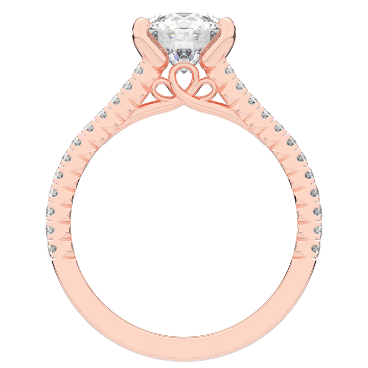 1.90CT.TW ROUND LAB DIAMOND SOLITAIRE ENGAGEMENT RING - Nazarelle