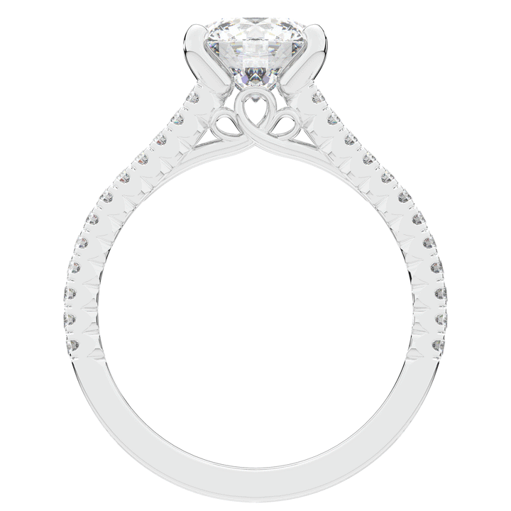 1.90CT.TW ROUND LAB DIAMOND SOLITAIRE ENGAGEMENT RING - Nazarelle