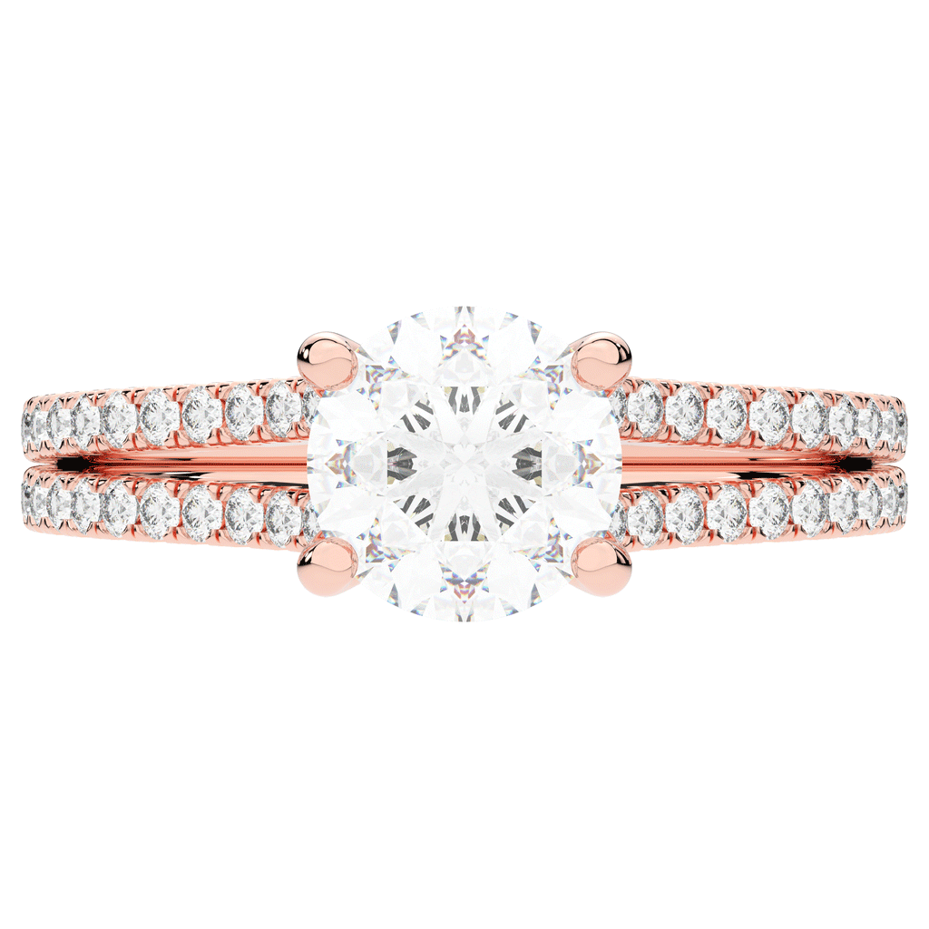 1.90CT.TW ROUND LAB DIAMOND SOLITAIRE ENGAGEMENT RING - Nazarelle