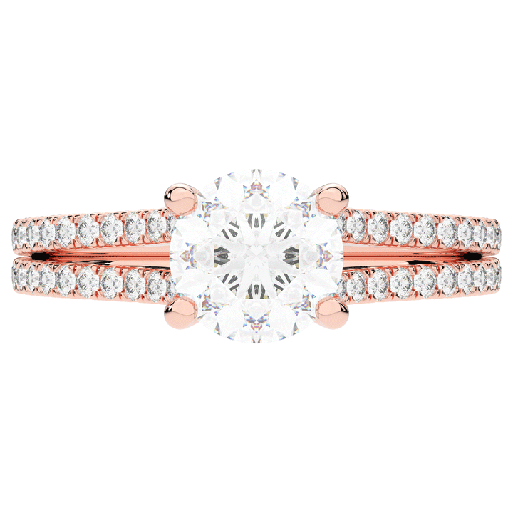 1.90CT.TW ROUND LAB DIAMOND SOLITAIRE ENGAGEMENT RING - Nazarelle