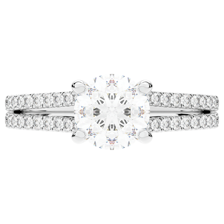 1.90CT.TW ROUND LAB DIAMOND SOLITAIRE ENGAGEMENT RING - Nazarelle