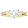 1.90CT.TW ROUND LAB DIAMOND SOLITAIRE ENGAGEMENT RING - Nazarelle