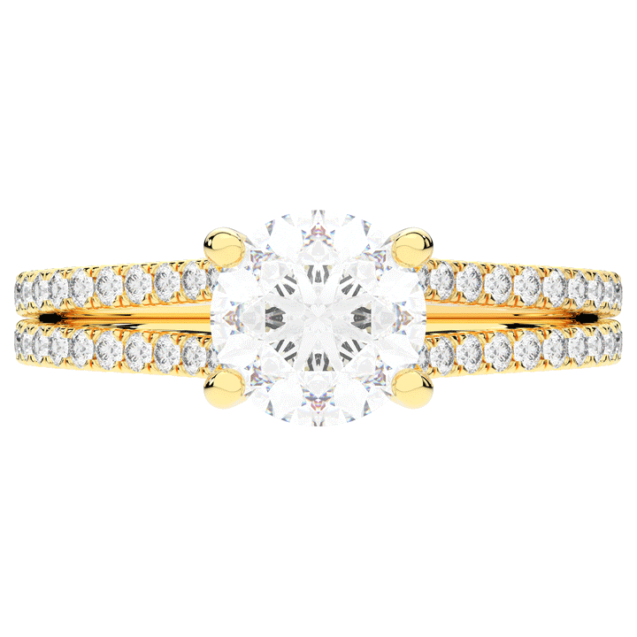 1.90CT.TW ROUND LAB DIAMOND SOLITAIRE ENGAGEMENT RING - Nazarelle