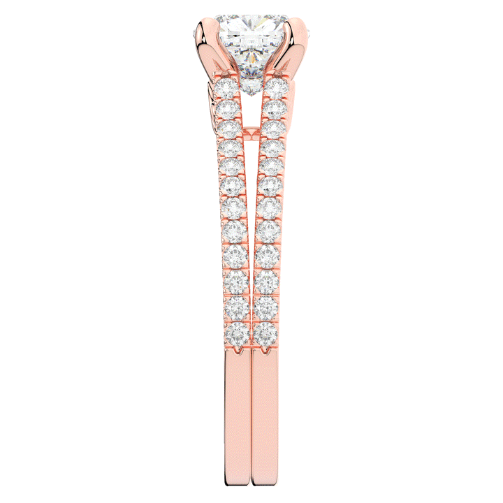 1.90CT.TW CUSHION LAB DIAMOND SOLITAIRE ENGAGEMENT RING - Nazarelle