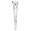 1.90CT.TW CUSHION LAB DIAMOND SOLITAIRE ENGAGEMENT RING - Nazarelle