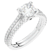 1.90CT.TW CUSHION LAB DIAMOND SOLITAIRE ENGAGEMENT RING - Nazarelle