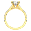 1.90CT.TW CUSHION LAB DIAMOND SOLITAIRE ENGAGEMENT RING - Nazarelle