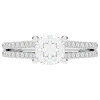 1.90CT.TW CUSHION LAB DIAMOND SOLITAIRE ENGAGEMENT RING - Nazarelle