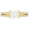 1.90CT.TW CUSHION LAB DIAMOND SOLITAIRE ENGAGEMENT RING - Nazarelle