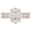 3.95CT.TW OVAL LAB DIAMOND SOLITAIRE ENGAGEMENT RING - Nazarelle