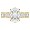 3.95CT.TW OVAL LAB DIAMOND SOLITAIRE ENGAGEMENT RING - Nazarelle