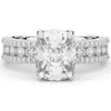 3.95CT.TW CUSHION LAB DIAMOND SOLITAIRE ENGAGEMENT RING - Nazarelle