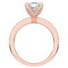 3.95CT.TW CUSHION LAB DIAMOND SOLITAIRE ENGAGEMENT RING - Nazarelle