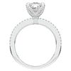 3.95CT.TW CUSHION LAB DIAMOND SOLITAIRE ENGAGEMENT RING - Nazarelle