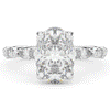3.60CT.TW OVAL LAB DIAMOND SOLITAIRE ENGAGEMENT RING - Nazarelle
