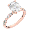 3.60CT.TW CUSHION LAB DIAMOND SOLITAIRE ENGAGEMENT RING - Nazarelle